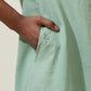 trueBrowns Mint Green Cotton Linen Kurta Co-Ord Set - Swadesiicart