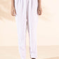 trueBrowns White Cotton Dobby Kurta Pant Set | Swadesiicart