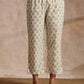 trueBrowns Green Buta On Off-White Block Print Cotton Co-Ord Set - Swadesiicart