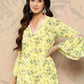 Ahalyaa Floral Printed Bell Sleeves Gotta Patti Georgette Kurta | Swadesiicart