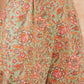 InWeave Women's Pear Green Orange Floral Print Flared Kurta Pant Set - Swadesiicart
