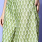 InWeave Women's Green Small Boota Print Strappy Set With Dupatta - Swadesiicart