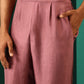 trueBrowns Men's Light Mauve Silk Co-ord Set - Swadesiicart
