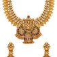 Aadita Gold-Toned Stone-Studded Temple Jewelry Set - Swadesiicart