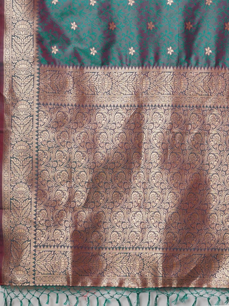 Anouk Woven Design Zari Banarasi Saree | Swadesiicart