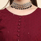 Kalini Paisley Embroidered Chikankari Georgette Straight Regular Kurta | Swadesiicart
