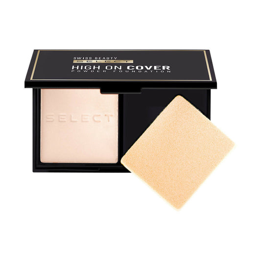 Swiss Beauty Select High On Cover Powder Foundation - 1 True Porcelain | Swadesiicart