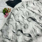 Dishitha Creation Printed Stitched Lehenga & Crop Top - Black & White | Swadesiicart