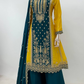 Lorenvalley Fashion Yellow and Rama Chinon Embroidery With Sequince Work Salwar Kameez Stitched | Swadesiicart