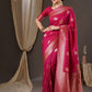 Anouk Woven Design Zari Silk Blend Banarasi Saree | Swadesiicart