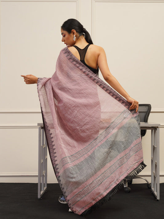 Tikhi Imli Woven Design Cotton Saree | Swadesiicart