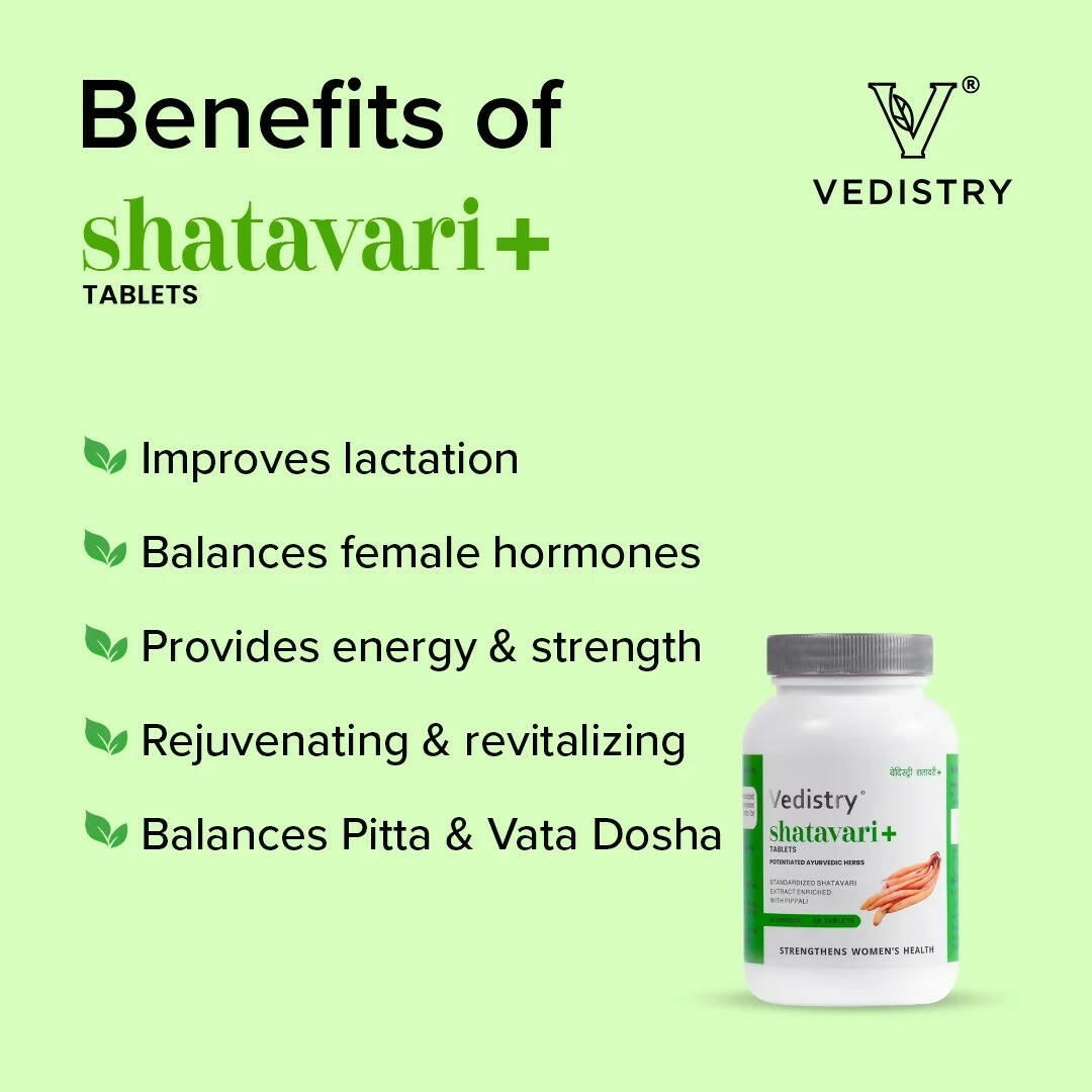 Vedistry Shatavari Tablets - Swadesiicart