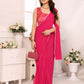 Designer Partywear Pink Georgette Fancy Saree - Satrangi | Swadesiicart