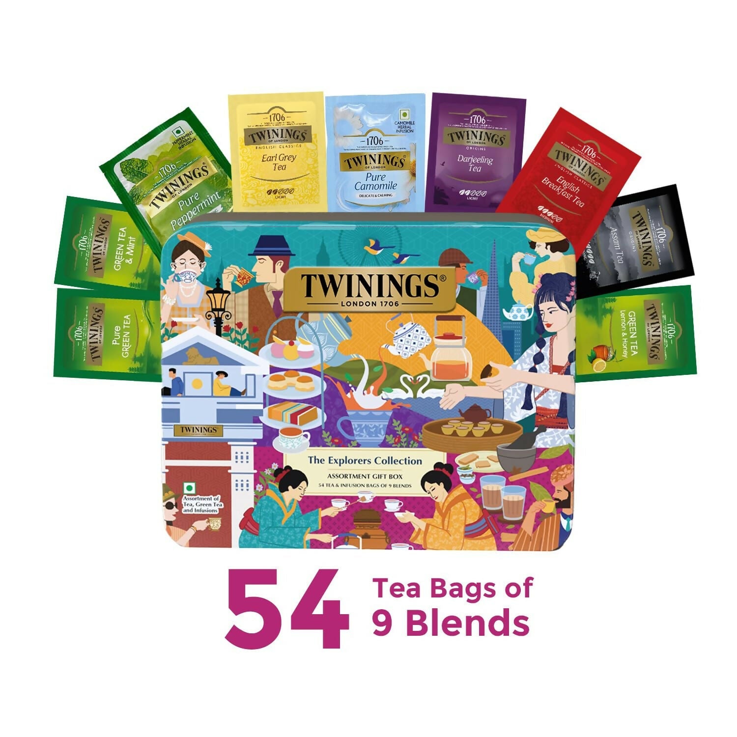 Twinings The Explorers Collection Assortment Tea Gift Set | Swadesiicart