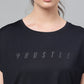 MKH Typography Printed Extended Sleeves Dri-FIT Relaxed Fit T-shirt - Swadesiicart