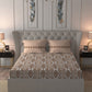 MYTRIDENT Brown Ethnic Motifs Cotton 120 TC Queen Bedsheet With 2 Pillow Covers - Swadesiicart