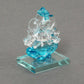 eCraftIndia SkyBlue and Transparent Double Sided Crystal Car Ganesha Showpiece - Swadesiicart