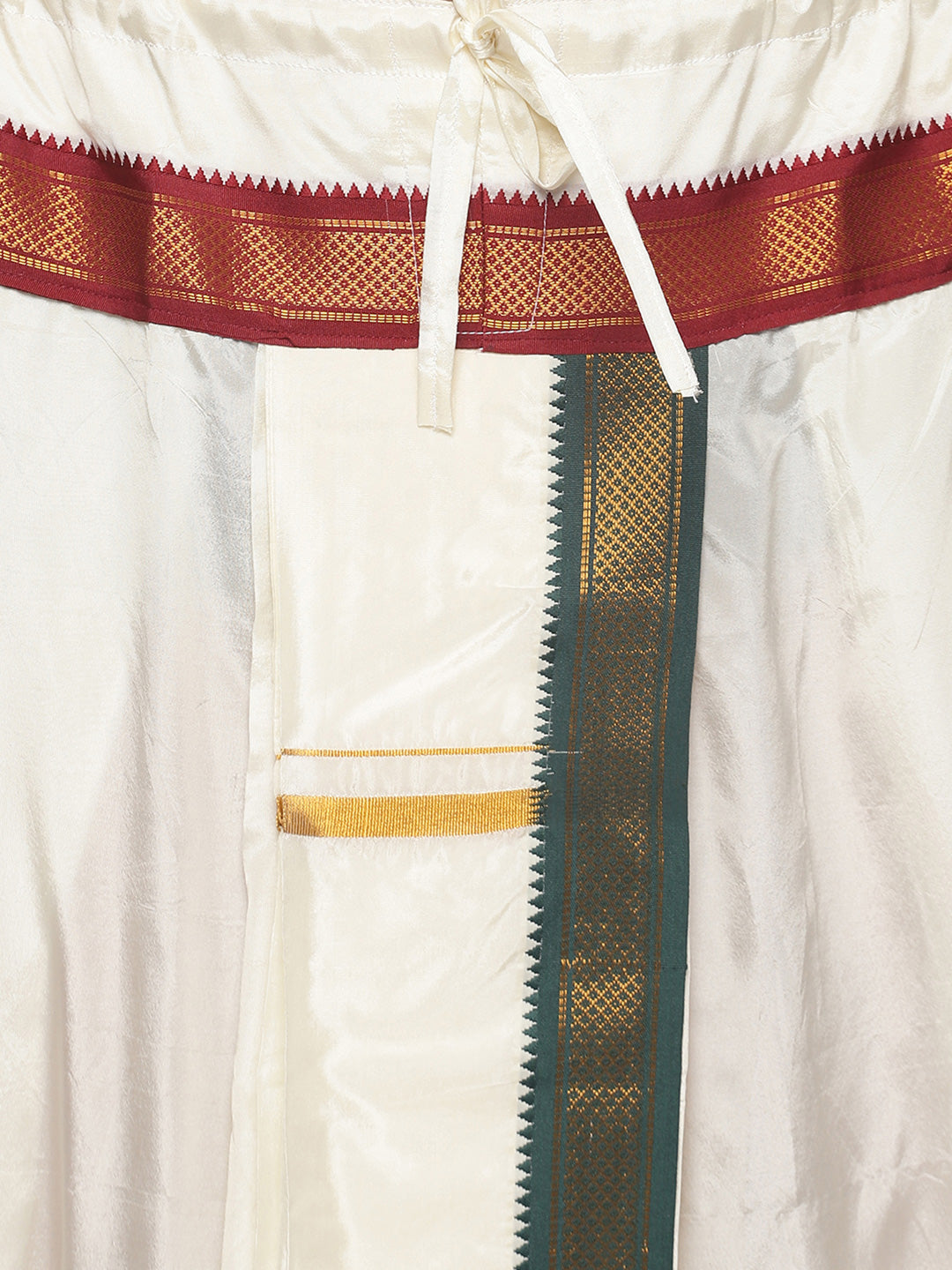 Sethukrishna Men Cream Solid Dhoti Pant | Swadesiicart