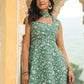 Janasya Sage Green Georgette Embroidered Kurta,Bottom & Dupatta | Swadesiicart