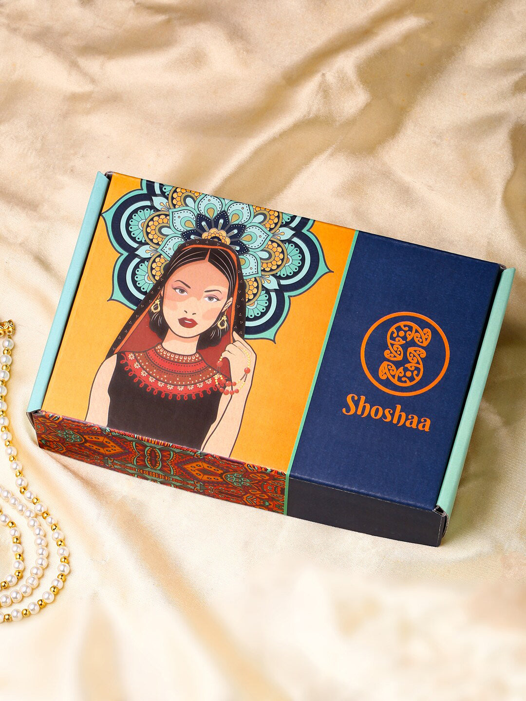 Shoshaa Gold-Toned Contemporary Handcrafted Half Hoop Earrings | Swadesiicart