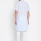 Even Apparels Blue Color Pure Cotton With Band Collar Men's H/S Kurta | Swadesiicart