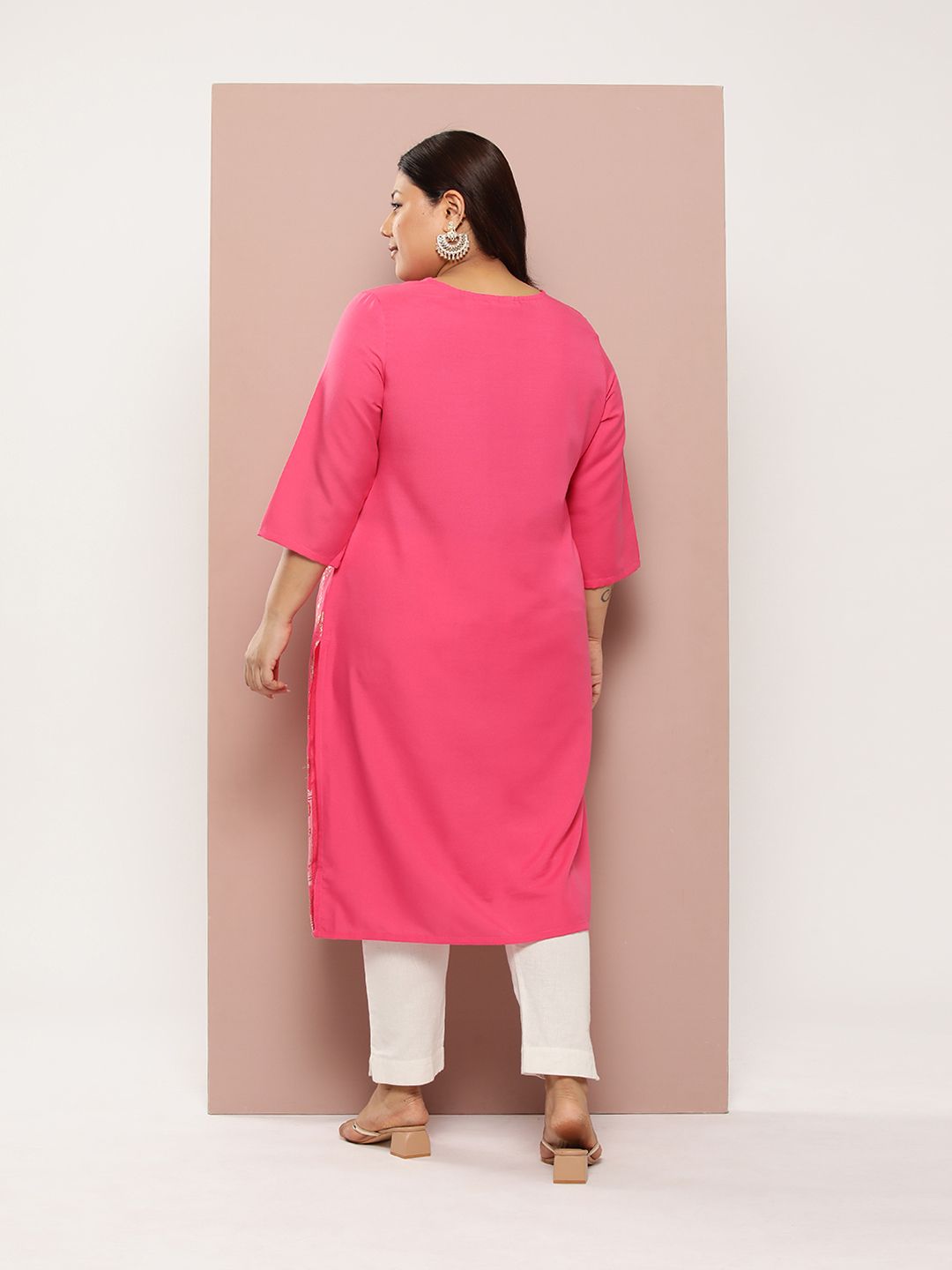 Sztori Plus Size Ethnic Printed Kurta - Swadesiicart