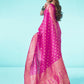 Kalini Floral Woven Design Zari Art Silk Banarasi Saree | Swadesiicart