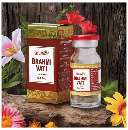 Multani Brahmi Vati With Gold | Swadesiicart