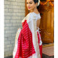 DEIANA'S Beautiful Designer Golden zari Soft Lichi Silk Saree - Red - Swadesiicart