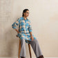 trueBrowns Grey Woollen Flared Pants | Swadesiicart