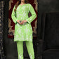 HOUSE OF KARI Floral Embroidered Chikankari Pure Cotton Kurta with Trousers | Swadesiicart