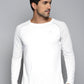 Alcis Men White Slim Fit Running T-shirt | Swadesiicart