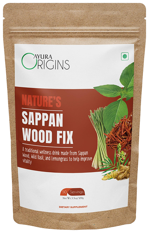 Ayura Origins Nature's Sappan Wood Fix Powder - Swadesiicart