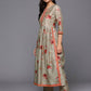Ahalyaa Women's Traditional wear Kurta Set - Tan | Swadesiicart
