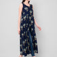 Kalini Women Blue Ethnic Motifs Printed A-Line Kurta - Swadesiicart