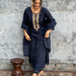 The52 Blue Women's Gorgeous Embroidered Viscose Chanderi Fabric Straight Kurta Pant with Dupatta Set - Swadesiicart