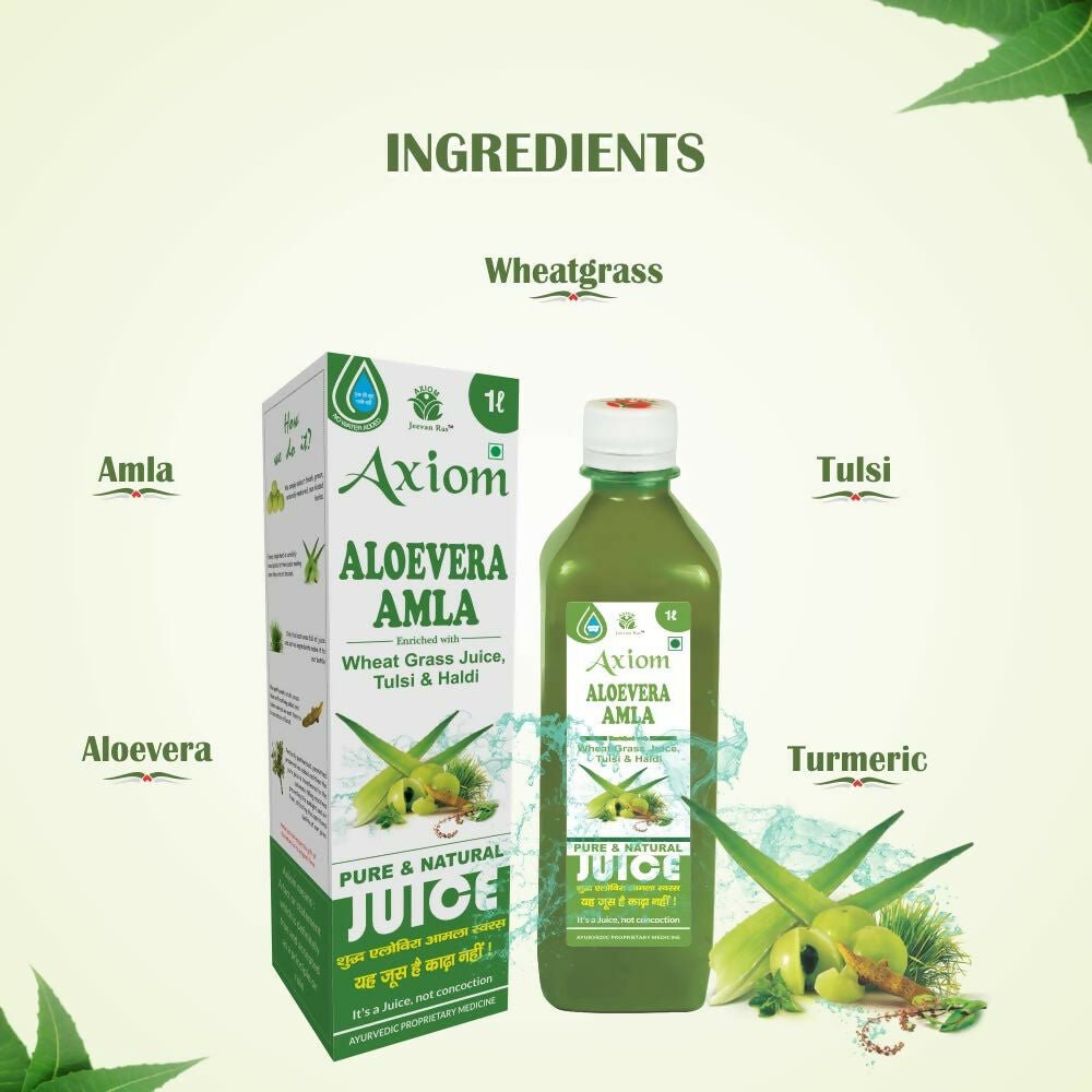 Axiom Aloevera Amla Juice - Swadesiicart