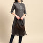 Sangria Yoke Design Mirror Work Kurta - Swadesiicart