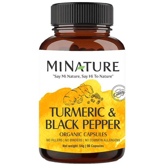 Minature Turmeric & Black Pepper Organic Capsules | Swadesiicart