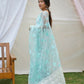 Vamsee Ishaq Sky Organza Saree - Swadesiicart