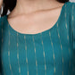 Kalini Women Turquoise Blue Printed Kurta - Swadesiicart