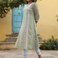 Juniper Women's Ltgreen Georgette Printed Kurta | Swadesiicart