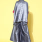 InWeave Women's Grey Pink Brocade Satin Boho Kurta Palazzo Set - Swadesiicart