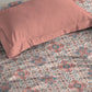 MYTRIDENT Dusk and Dawn Pink Ethnic Motifs Cotton 144 TC Single Bedsheet with 1 Pillow Cover - Swadesiicart