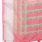 Soch Pink & Grey Floral Zari Pure Linen Ready to Wear Saree | Swadesiicart