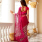 Tikhi Imli Embellished Beads and Stones Net Heavy Work Saree | Swadesiicart