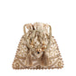 Masq Beige Embellished Embroidered Potli Clutch
