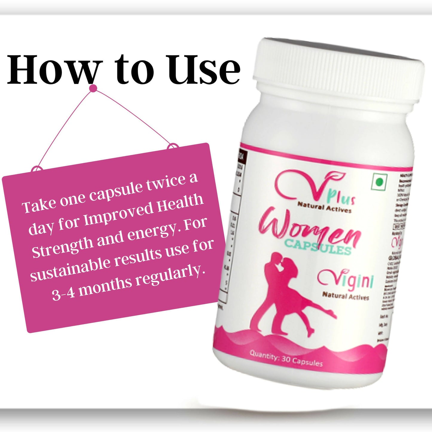 Vigini Natural Actives Performance Women Capsules | Swadesiicart