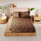 BIANCA Brown Floral 200 TC King Bedsheet with 2 Pillow Covers - Swadesiicart