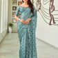 Tikhi Imli Geometric Woven Design Saree | Swadesiicart